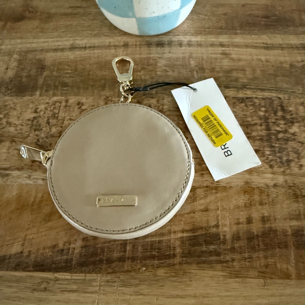 Brahmin Brindle Circle Coin Key Holder
